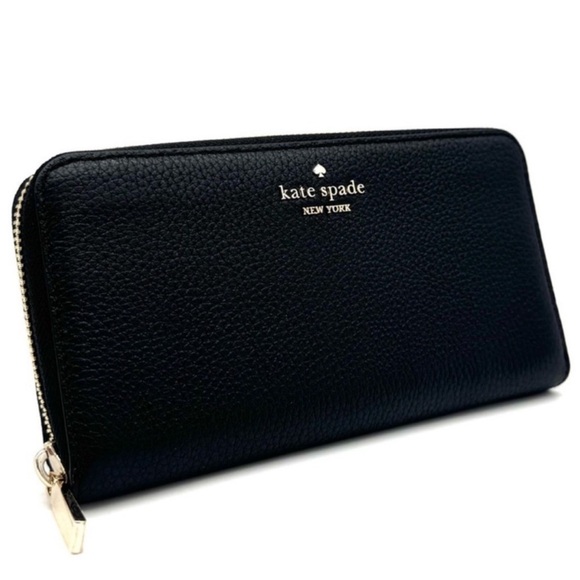kate spade Handbags - Kate Spade Leila Large Continental Wallet Black/Gold